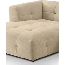 xonox Eckcouch Webstoff 2-Sitzer Beige