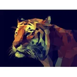 ProArt Canvas-Art 120x90cm Colourful Tiger,