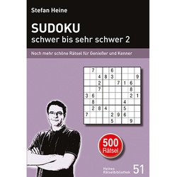 Sudoku - Schwer Bis Sehr Schwer.Bd.2  Kartoniert (TB)
