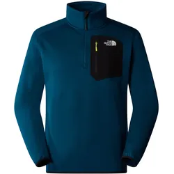 The North Face Herren Crest 1/4 Zip Fleecepullover - XXL - MIDNIGHT PETROL/TNF BLACK