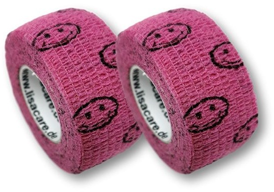 LisaCare Pflasterverband - Smiley Rosa 2.5cmx4.5m Pflaster 2 St