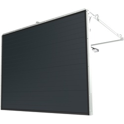 Garagentor elektrisch, mit Motor Antrieb, 2000 x 2000 mm, Woodgrain, RAL 7016 Anthrazitgrau, individuell konfigurieren