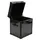 Casa Padrino Luxus Truhe Schwarz 49 x 44 x H. 57 cm - Handgefertigte Truhe im Kofferlook