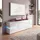 Vladon Game TV-Aufsatz 138,5 x 9,5 x 34,5 cm Weiß matt/Bordeaux Hochglanz MDF/Spanplatte