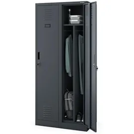Jan Nowak KACPER Umkleideschrank 180 x 80 x 50 cm Anthrazit