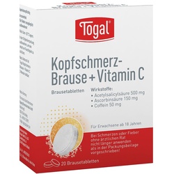 Togal Kopfschmerz-Brause+Vitamin C