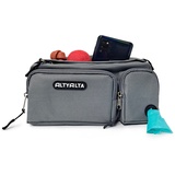 ALTYALTA EZ Bauchtaschen für Hunde, Leckerlibeutel für das Hundetraining, einfach zum Spazierengehen mit Hunden, Gürteltasche und Abfallbeutelspender, Hundeliebhaber, Geschenk für Frauen (Grau) - strap length: 110 centimeters