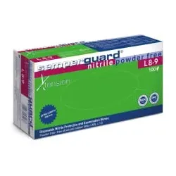 Semperguard® Xtension Nitrilhandschuhe, puderfrei, blau 3000015025 , 1 Packung = 100 Stück, Größe L (8-9)