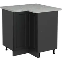 Vicco Eckunterschrank R-Line, Anthrazit Landhaus/Anthrazit, 75.6 cm AP Marmor