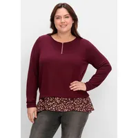 Sheego by Joe Browns Longshirt in weinrot | Gr.: