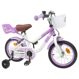 vidaXL Kinderfahrrad 14 Zoll lila