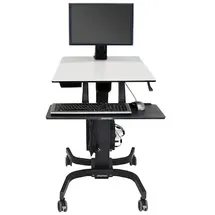 Ergotron WorkFit-C Single LD mobiler Steh-Sitz Arbeitsplatz (24-215-085)