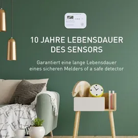 Grundig Kohlenmonoxid Melder KD-218A Weiß