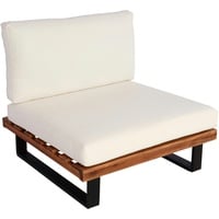 Mendler Lounge-Sessel HWC-H54, Garten-Sessel, Spun Poly Akazie Holz MVG-zertifiziert