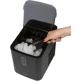 Bomann Bomann® Eiswürfelmaschine schnelle Produktion - Eiswürfel in 10 Minuten | bis zu 10kg Eis in 24 Std. | Eiswürfel Maschine mit 2 Eiswürfelgrößen & 1,1L Wassertank | inkl. Eis-Schaufel | EWB 6068 CB