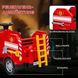 aiyaplay Kinder Elektroauto Feuerwehrauto rot (6v)