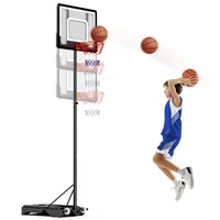 minenice basketballkorb 1,54–2,1 m, tragbare Basketballkörbe und -Tore für Kinder, Jugendliche und Erwachsene, Verdickter Boden