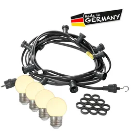 satisfire Illu-/Partylichterkette 20 m Außen Kunststoff 50 m Warmweiß