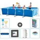 Rechteckiger Frame Pool - 450x220x84 Cm - 7-teilig  S138