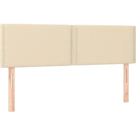 vidaXL Boxspringbett 140 x 200 cm Creme