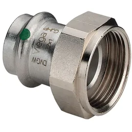 Viega Sanpress Inox Verschraubung 437640 28mmxG 1 1/4, Stahl nichtrostend, flachdichtend, SC-Contur