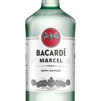 Rum mit eigenem Etikett - Bacardi (weiß)