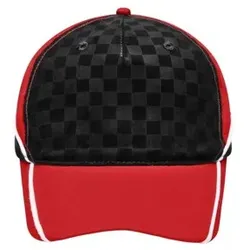 Embossing Cap MB6560, rot/schwarz/weiß, Einheitsgröße - rot/schwarz