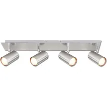 ISOLED Deckenstrahler nickel matt, 4xGU10 Fassung, exkl. Leuchtmittel