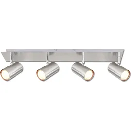 ISOLED Deckenstrahler nickel matt, 4xGU10 Fassung, exkl. Leuchtmittel