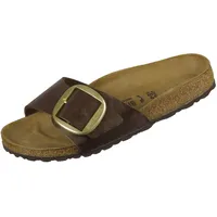 Birkenstock Unisex Gizeh Black, Birko Flor Flip Flops, Brandy Braun, 46 EU - 46 EU