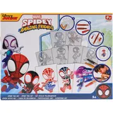 Disney - Marvel - Spidey and his Amazing Friends - Sprühstift-Set - Malstifte für Kinder - Malset mit Buntstiften und Malvorlagen