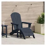 vidaXL Adirondack-Stuhl Gartenstuhl 74 x 82 x 92 cm blau