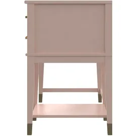 CosmoLiving by Cosmopolitan Schreibtisch »Westerleigh« 1 Stk. tlg. höhenverstellbar, mit 2 Schublade, Beine Massivholz, Griffe aus Metall