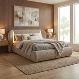 beautysofa Corfu 180 x 200 cm Braun