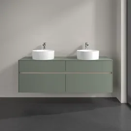 Villeroy & Boch Waschtischunterschrank 4 Auszüge 160 x 54,8 x 50 cm Soft Green