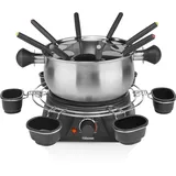 Tristar FO-1109 Fondue 1400 W 8 Fonduegabeln Schwarz, Edelstahl