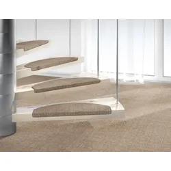 Stufenmatte DEKOWE "Mara S2", beige, B:25cm H:5mm L:65cm, Sisal, Teppiche, 100% Sisal, große Farbauswahl, selbstklebend, auch als Set 15 Stück