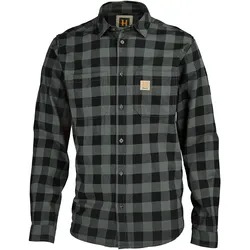 Härkila Langarmhemd Scandinavian, green check, 3XL