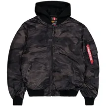 Alpha Industries Ma-1 Zh Back Emb Camo Bomberjacke Black Camo S