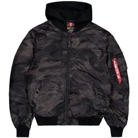 Alpha Industries Ma-1 Zh Back Emb Camo Bomberjacke Black Camo S
