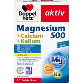 Doppelherz Aktiv Magnesium 500 + Calcium + Kalium Tabletten 30 St.