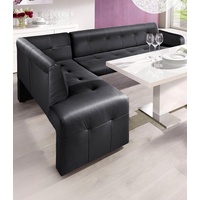 exxpo - sofa fashion Barista 197 x 82 x 265 cm Kunstleder langer Schenkel rechts schwarz