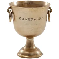 KADIMA DESIGN Champagnerkühler 28,5x37,5x28,5 cm Aluminium Massiv Sektkühler -