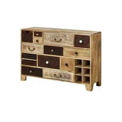 Sideboard  Delhi , holzfarben , Maße (cm): B: 114 H: 80 T: 39