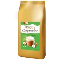 MOKATE - Cappuccino Haselnuss - Cremiger Instant-Kaffee mit Milchschaum & Nussigem Aroma, Aromatisch & Vollmundig, Schnelle Zubereitung – Einfach mit Heißem Wasser Aufgießen - 800g