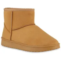 VAN HILL Damen Winter Boots in Hellbraun