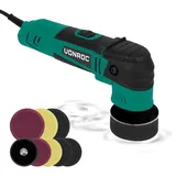 VONROC Dual Action Poliermaschine 400W, - Ø50 - Ø75MM - inkl. 2 Stützteller und 8