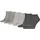 Sneakersocken 3er Pack Grau 47-49
