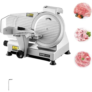 Vevor Fleischschneider, Elektrisch 180W Feinkostschneider Fleisch Brot Käse
