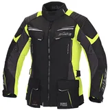 BÜSE Lago Pro, Textiljacke Damen - Schwarz/Grau/Neon-Gelb - 38